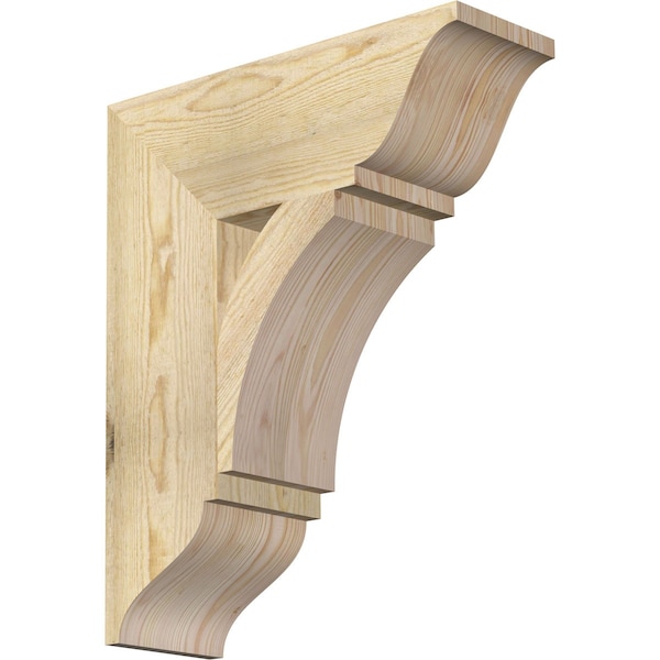 Ekena Millwork Thorton Traditional Rough Sawn Bracket, Douglas Fir, 6"W x 18"D x 22"H BKT06X18X22THR01RDF - main